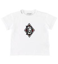 Dolce & Gabbana T-skjorte - Hvit m. Patch