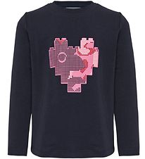 LEGO Duplo Pullover - LWTonja - Navy m. Herz