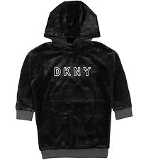 DKNY Velúr kjóll - Svart