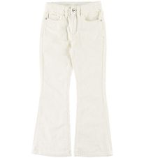 Grunt Broek - Corduroy - Flarekoord - Gebroken White