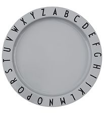 Design Letters Diskur - Tritan - 20 cm - Eat & Learn - Grátt