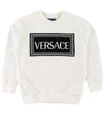 Versace Sweatshirt - Vit m. Logo