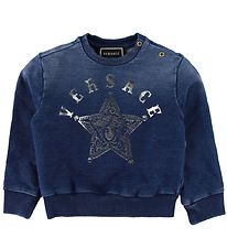 Versace Sweat-shirt - Bleu Fonc