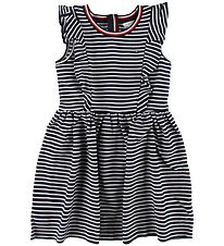 Tommy Hilfiger Kleid - Navy/Weiß gestreift m. Rüschen
