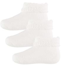 Melton Socken - 3er-Pack - Wei