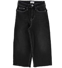 Grunt Hosen - Jeans - Jeans - weit geschnittenes Bein - schwarz