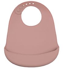 Tiny Tot Bib - Silicone - Dusty Rose