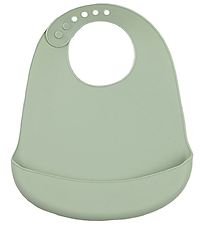 Tiny Tot Bib - Silicone - Dusty Green