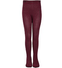 Melton Tights - Bordeaux/Glitter