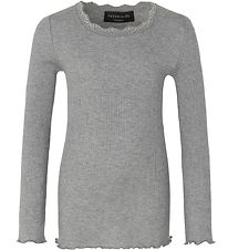 Rosemunde Long Sleeve Top - Grey Melange