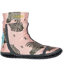 Duukies Badeschuhe - UV50+ - Zebra - Rosa/Grau