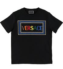 Versace T-Shirt - Schwarz m. Logo