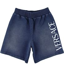 Versace Shorts en Molleton - Bleu