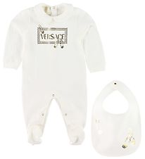 Versace Gift Box - Jumpsuit/Bib - White w. Gold