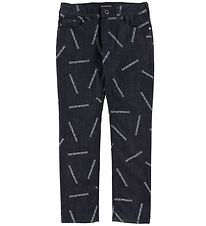 Emporio Armani Jeans - Dökkblátt M. All-Over plaggat