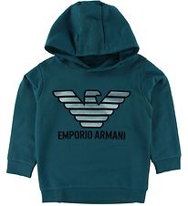 Emporio Armani Sweat  Capuche - Vert av. Logo