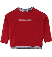 Emporio Armani Blússa - Rautt M. Lógó
