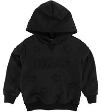 Dolce & Gabbana Kapuzenpullover - Schwarz m. Logo