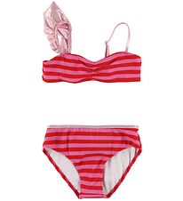 Little Marc Jacobs Bikini - Pink/Red Stripes w. Ruffle