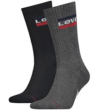 Levis Socken - 2er-Pack - Schwarz/Grau