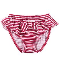 Petit Crabe Bikinislips - Zoe - UV50+ - Rood/Wit Gestreept