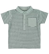 Fixoni T-Shirt - Dusty Groen m. Strepe
