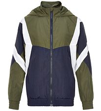 Cost:Bart Zip Cardigan - Ingmar Track - Navy/Green