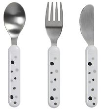 Done By Deer Cutlery - Dreamy Dots - White