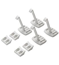 BabyDan Child Proof Lock - Cabinet Catch - 4 pcs. - White