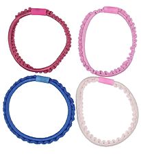 Kknekki Hair Ties - 4-pack - Blue/Rose/Pink