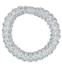 Kknekki Hair Tie - Silver Glitter w. Lace