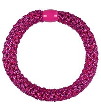 Kknekki Hair Tie - Electric Pink Glitter