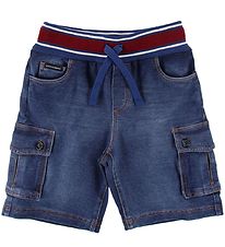 Dolce & Gabbana Shorts - in Blaudenim m. Rot