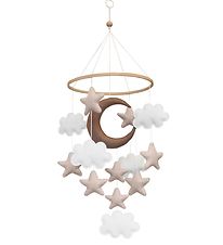 Thats Mine Baby Mobile - Moon - Beige