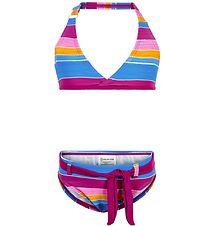 Color Kids Bikini - Inzet - UV40+ - Berry m. Strepe