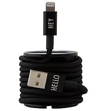 Design Letters Charging Cable - iPhone - 1m - Black