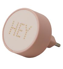 Design Letters Adapter - 12W - Roze Poeder/Hey m. Kralen