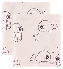 Done By Deer Swaddle - 120x120 - 2-pack - Sea Friends - Pow