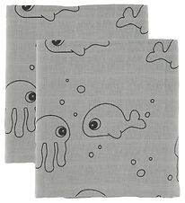 Done By Deer Swaddle - 120x120 - 2-pack - Sea Friends - Gre