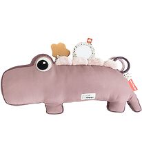 Done By Deer Pillow w. Activity Toy - Croco - 41 cm - Powder