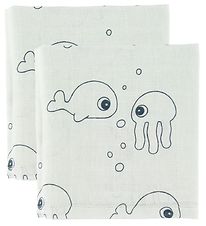 Done By Deer Swaddle - 120x120 - 2-pack - Sea Friends - Blu