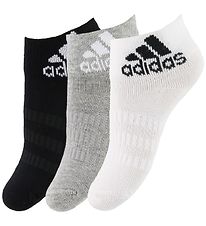 adidas Performance Chaussettes - 3 Pack - Noir/Gris/Blanc