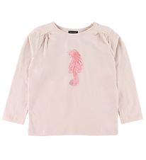 Mini Q Ture Long sleeve Top- Anelle - Rose w. Cat
