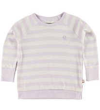 Katvig Long Sleeve Top - Grey Melange/Lavender