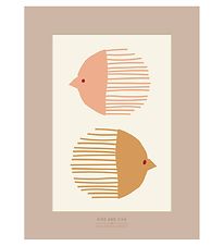 Vissevasse Poster - 50x70 - Bird And Fish