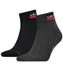 Levis Ankle Socks - 2-pack - Mid Cut - Black/Grey