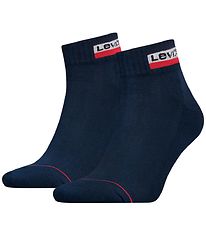 Levis Ökkla sokkar - 2 Pakki - Mid Cut - Dökkblátt