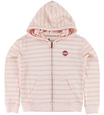 Roxy Zip Cardigan - Let Me In - Rose Striped