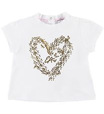 Emporio Armani T-shirt - White w. Heart