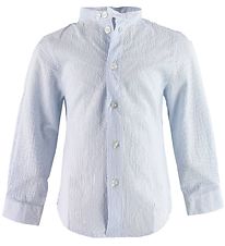 Emporio Armani Hemd - Blau/Weiß gestreift